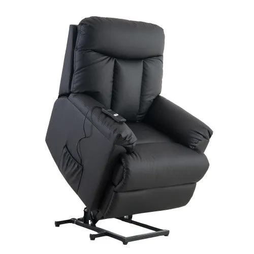 Lift Chair and Power PU Leather Living