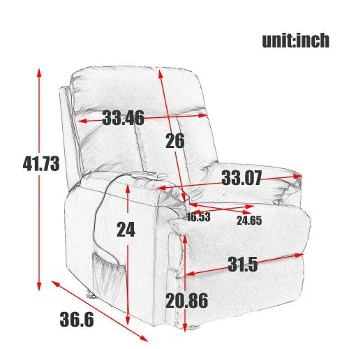 Lift Chair and Power PU Leather Living