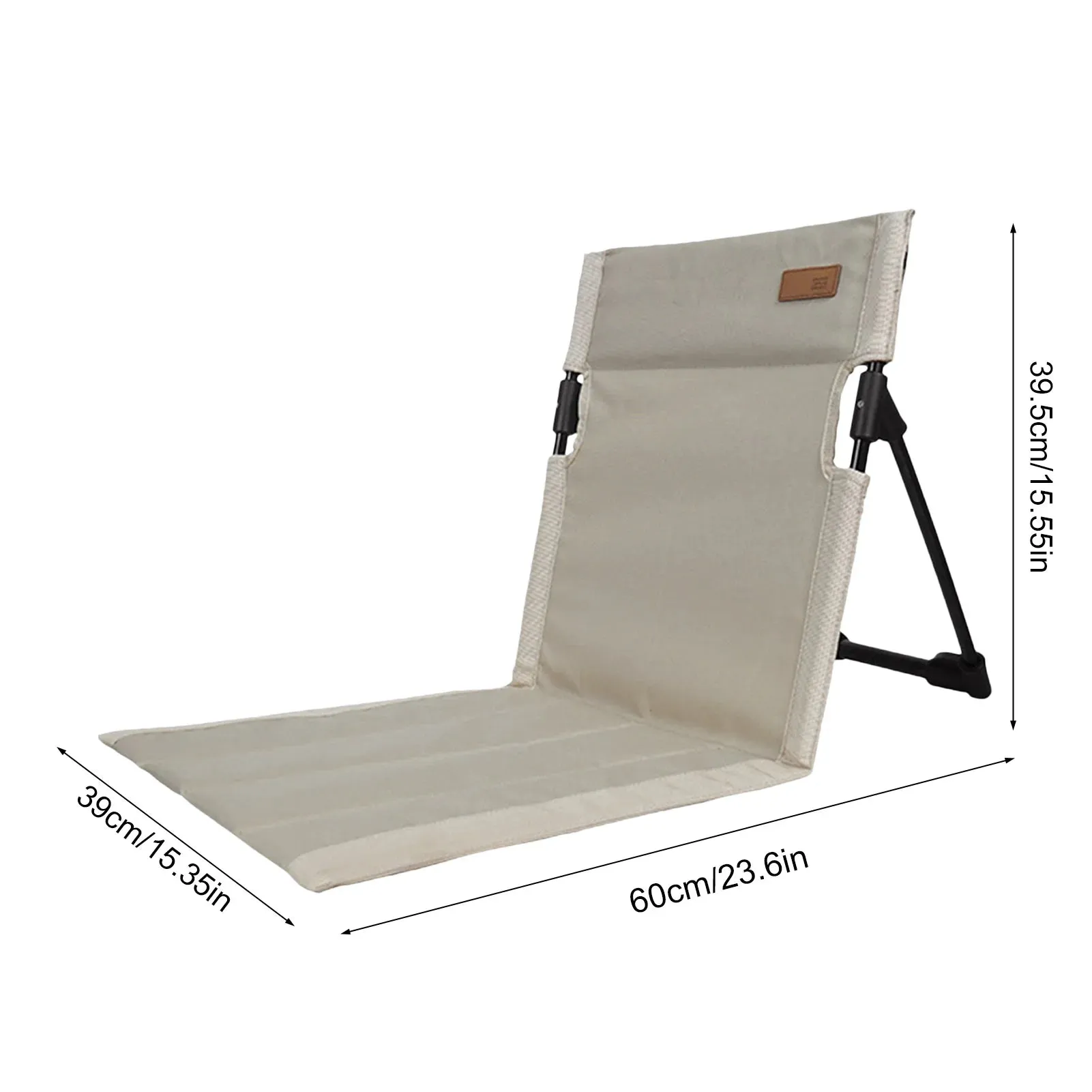 Lightweight Camping Folding Chair with Backrest and Breathable Fabric