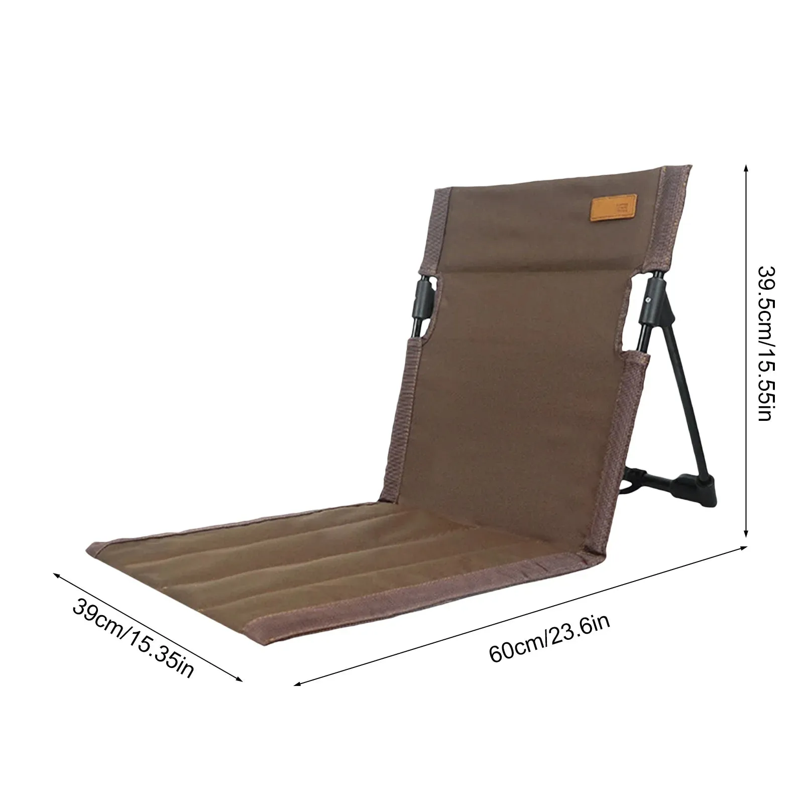 Lightweight Camping Folding Chair with Backrest and Breathable Fabric