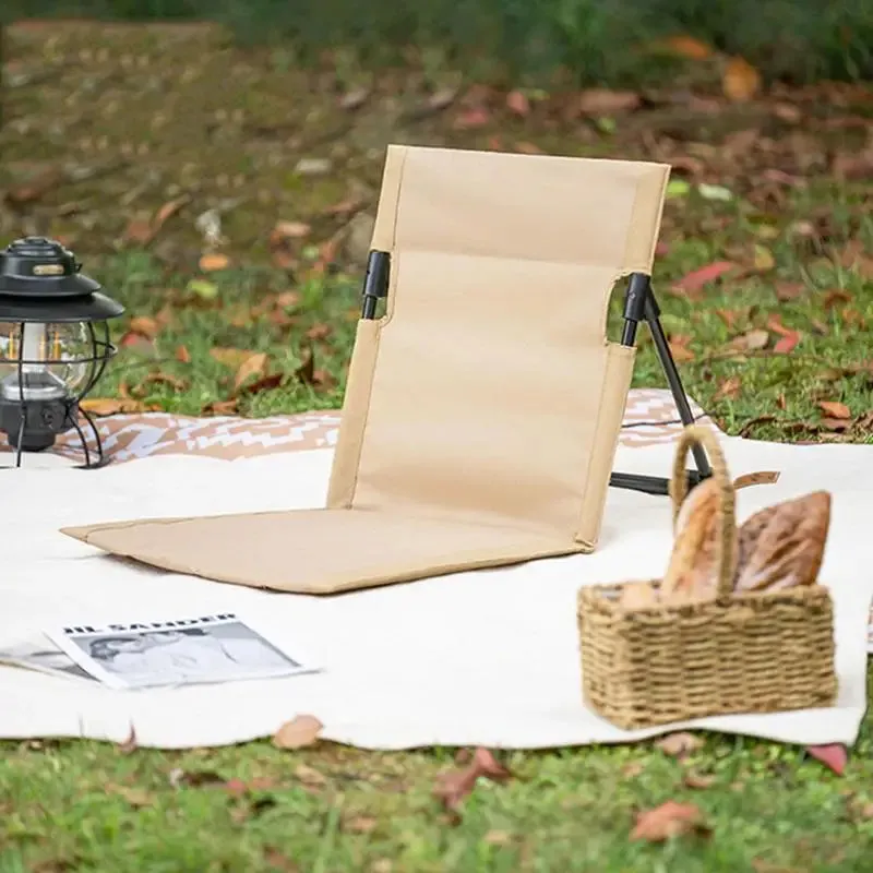 Lightweight Camping Folding Chair with Backrest and Breathable Fabric