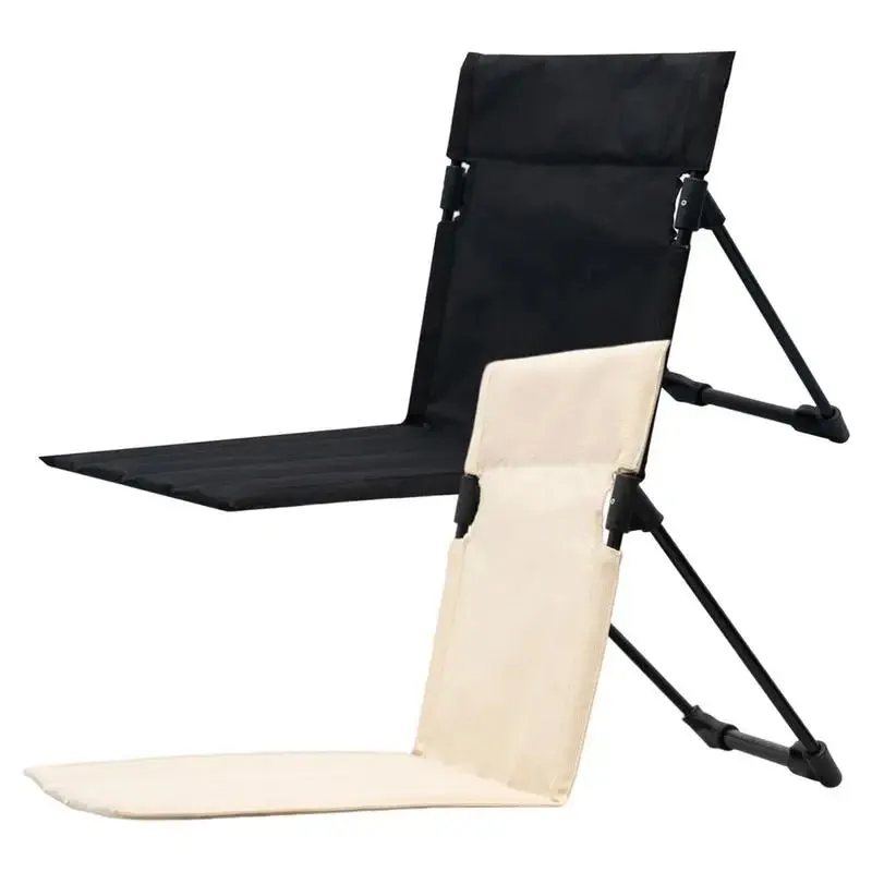 Lightweight Camping Folding Chair with Backrest and Breathable Fabric