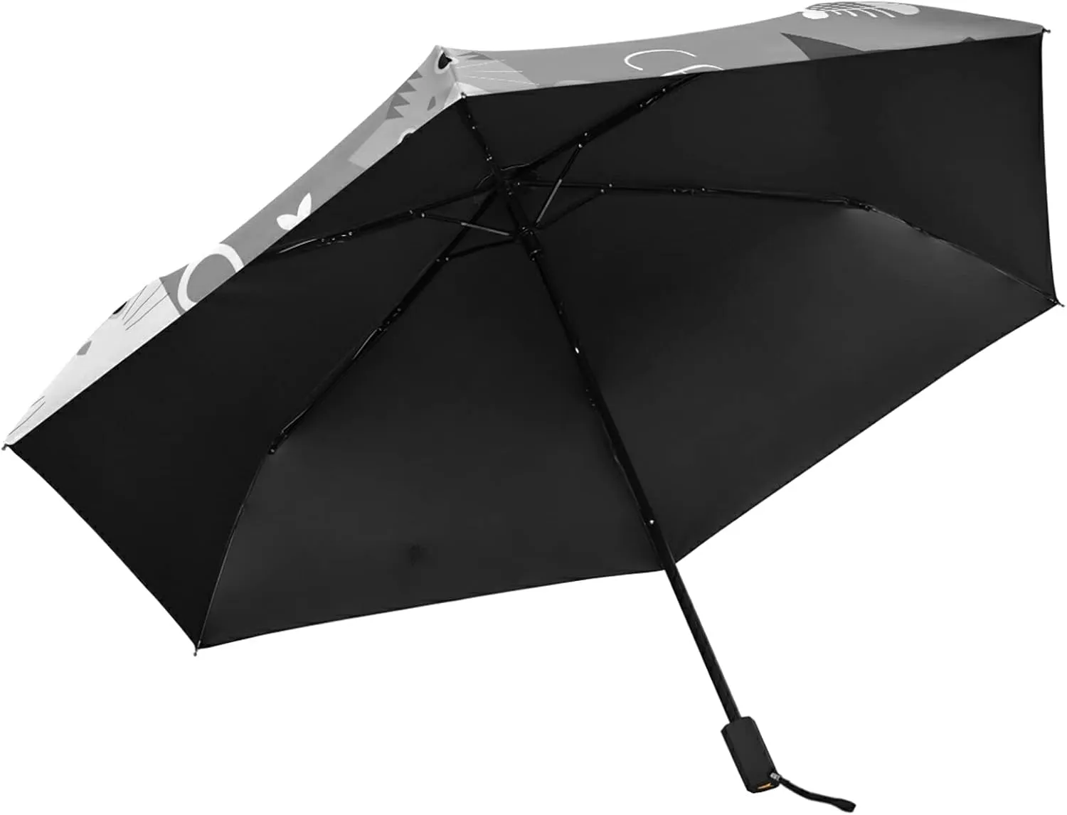 Lightweight Folding Umbrella, Portable Sun Travel Parasol, Compact Anti-UV Strong Rain Umbrella