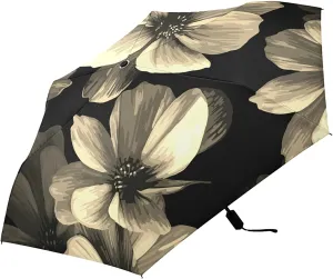 Lightweight Folding Umbrella, Portable Sun Travel Parasol, Compact Anti-UV Strong Rain Umbrella