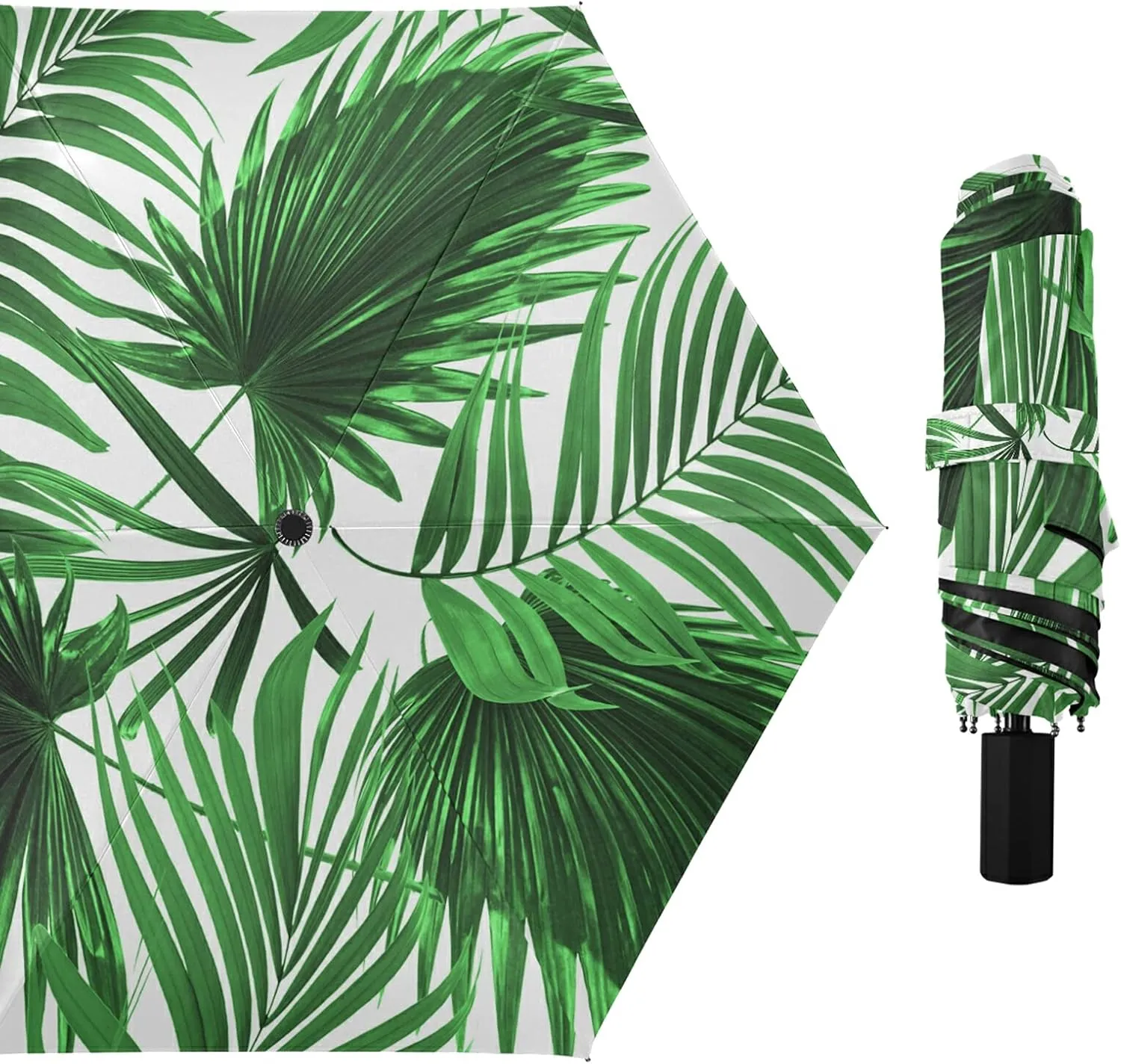 Lightweight Folding Umbrella, Portable Sun Travel Parasol, Compact Anti-UV Strong Rain Umbrella