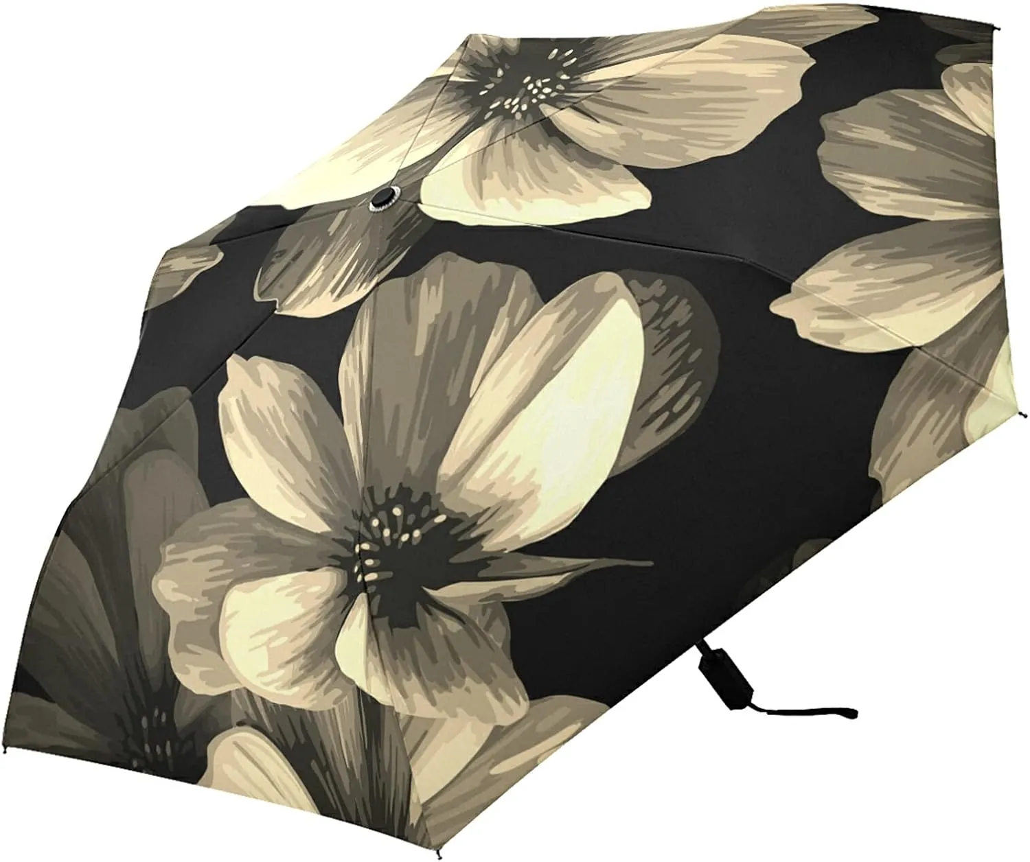 Lightweight Folding Umbrella, Portable Sun Travel Parasol, Compact Anti-UV Strong Rain Umbrella