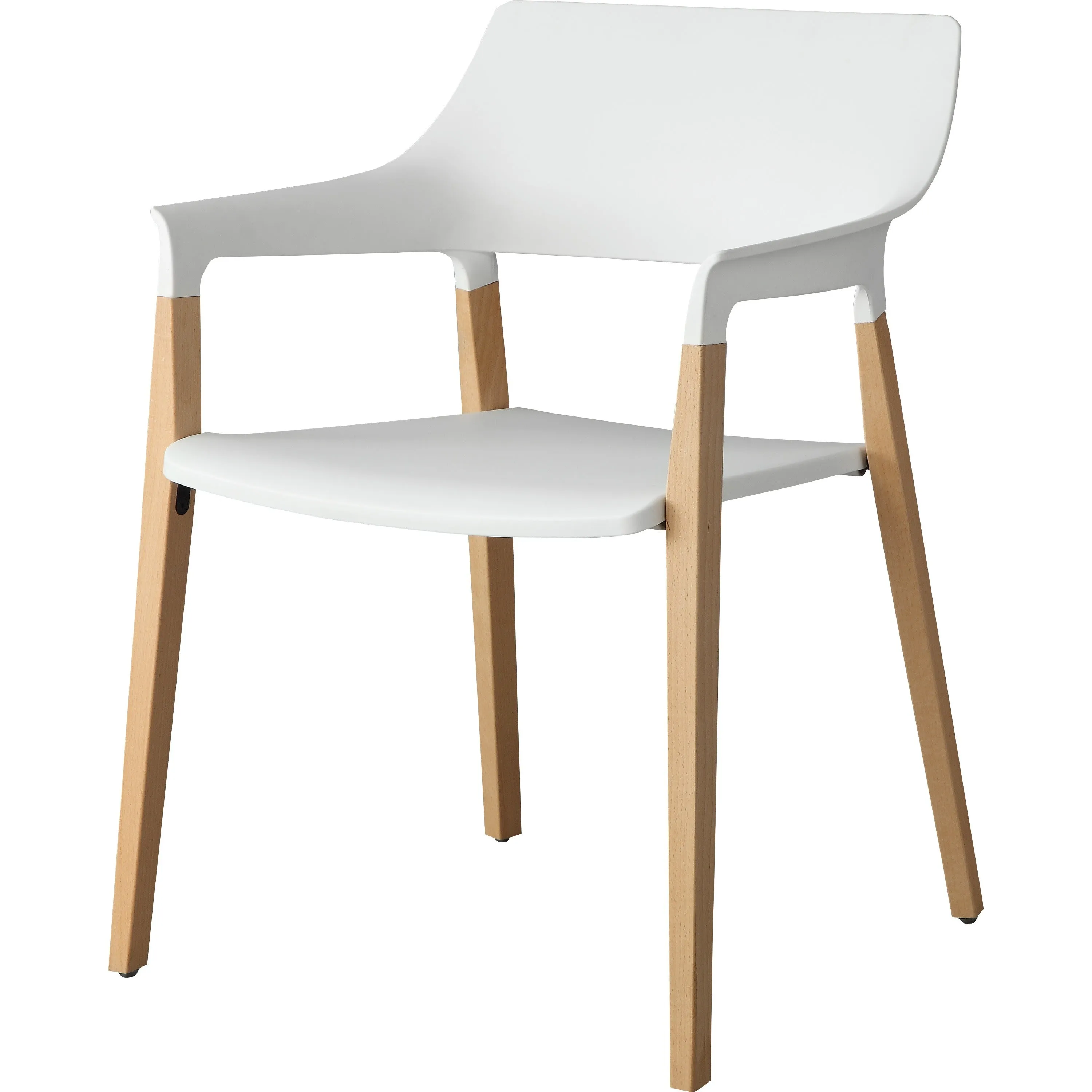 Lorell Wood Legs Stack Chairs
