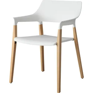 Lorell Wood Legs Stack Chairs