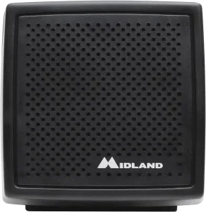 Midland- 21-406 Heavy-duty 20W Deluxe External Speaker - Swivel Base Bracket Works with Midland CB and MXT radios 8-OHM Sound System 3.5mm audio plug - off-roading, farming - 5-FT Cable