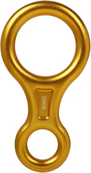 Milisten Downhill Descender 8 Word Rope Climbing Descender Rappel Ring Safe Rappelling Equipment
