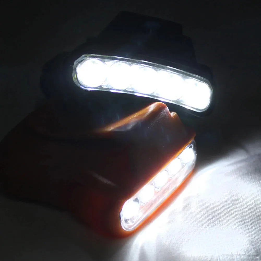 Mini 5LED Hat Clip Lamp – Waterproof 90° Adjustable Headlamp for Outdoor Camping and Fishing