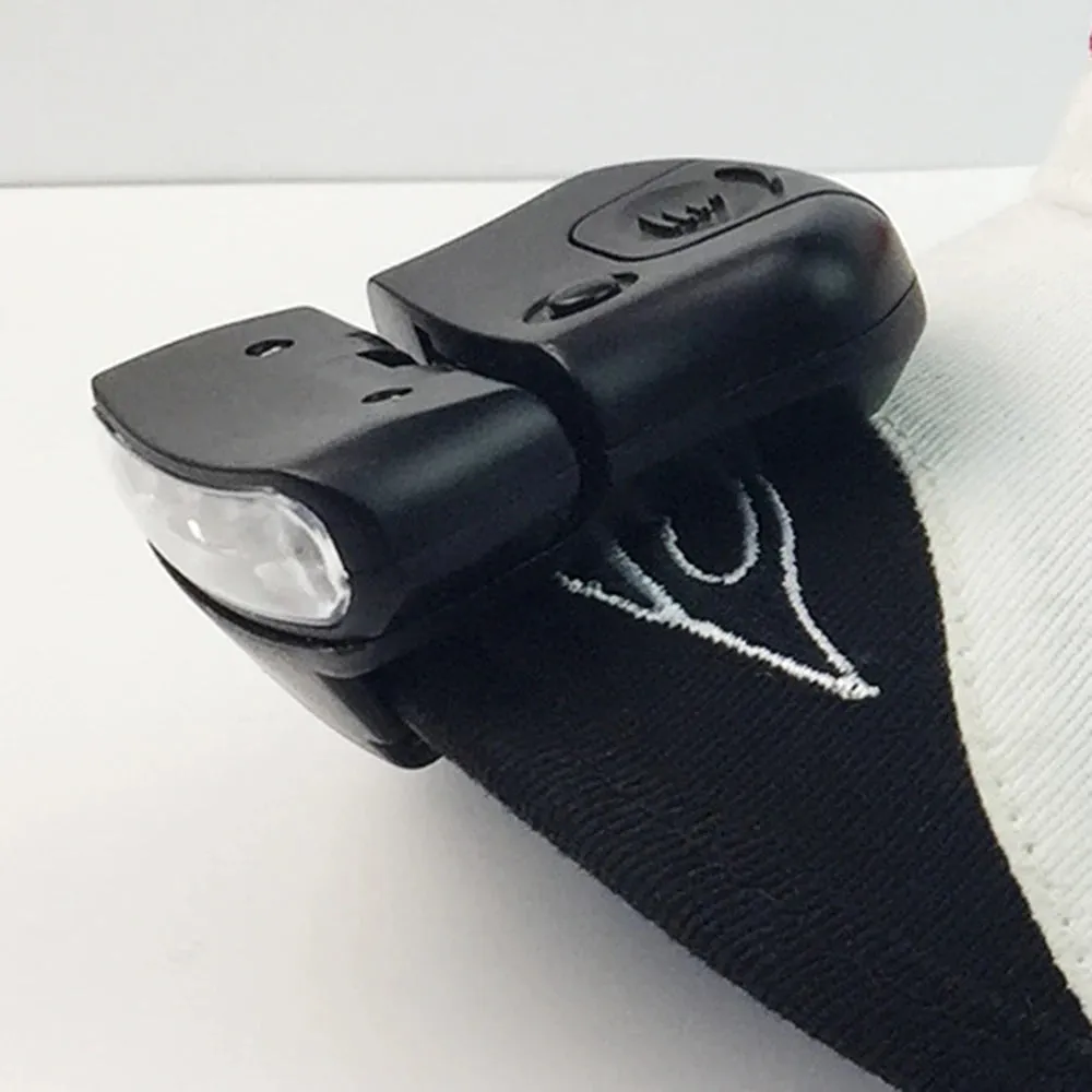 Mini 5LED Hat Clip Lamp – Waterproof 90° Adjustable Headlamp for Outdoor Camping and Fishing