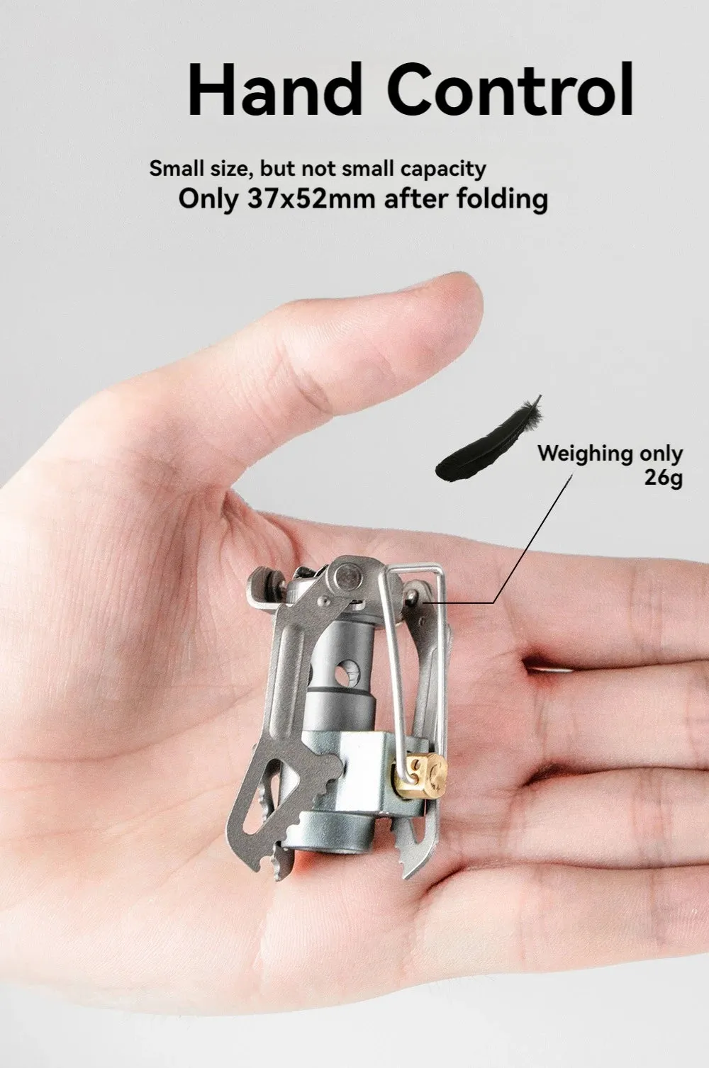 Mini Camping Gas Burners 25g One-Piece Pocket Stove