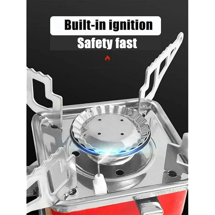Mini Camping Gas Stove, Portable Card Type Stove With Folding Furnace For Home, Travel, Picnic