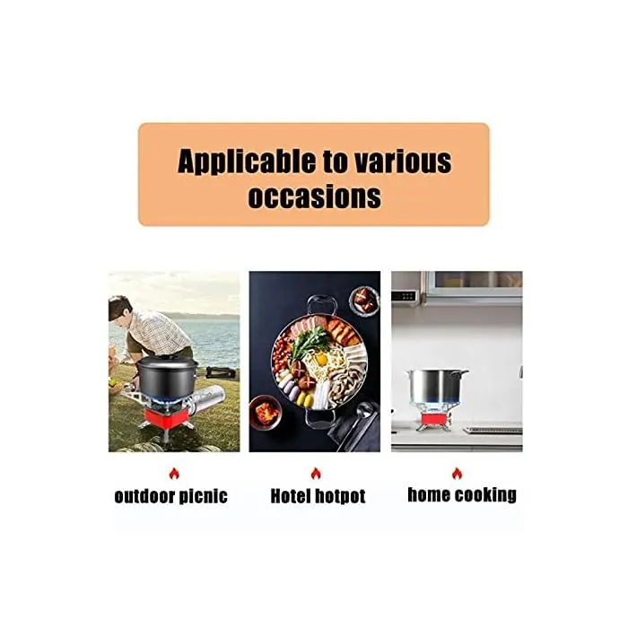 Mini Camping Gas Stove, Portable Card Type Stove With Folding Furnace For Home, Travel, Picnic