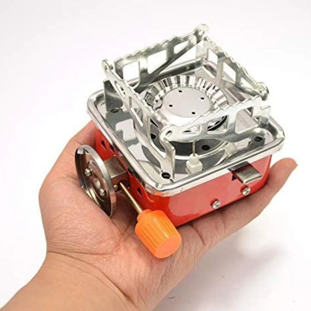 Mini Camping Gas Stove, Portable Card Type Stove With Folding Furnace For Home, Travel, Picnic