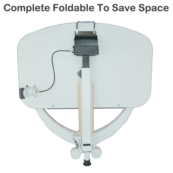 Mobile Gas Lift Height Adjustable Tilt & Foldable Maple Desk