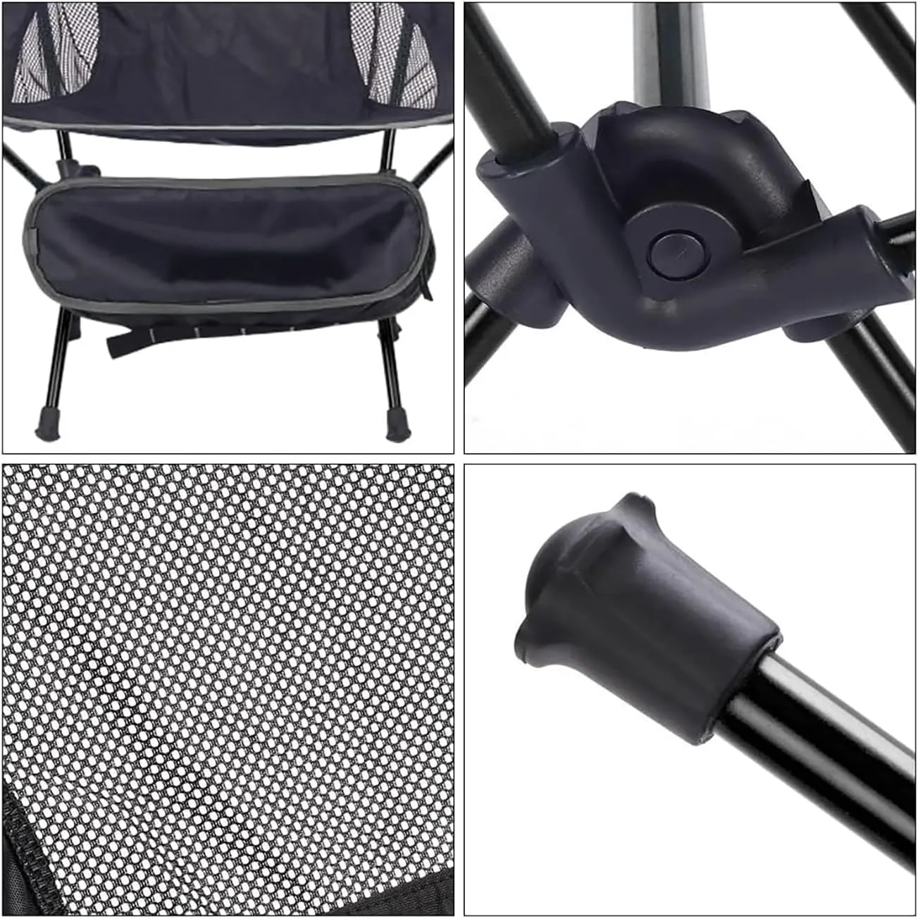Moon stool Portable Camping Chair Durable and Comfortable Folding Camping Chair, Perfect for Outdoor Activities, Max Load 220 lbs, Made with Aircraft Grade Aluminum (Purplish blue,Small size)