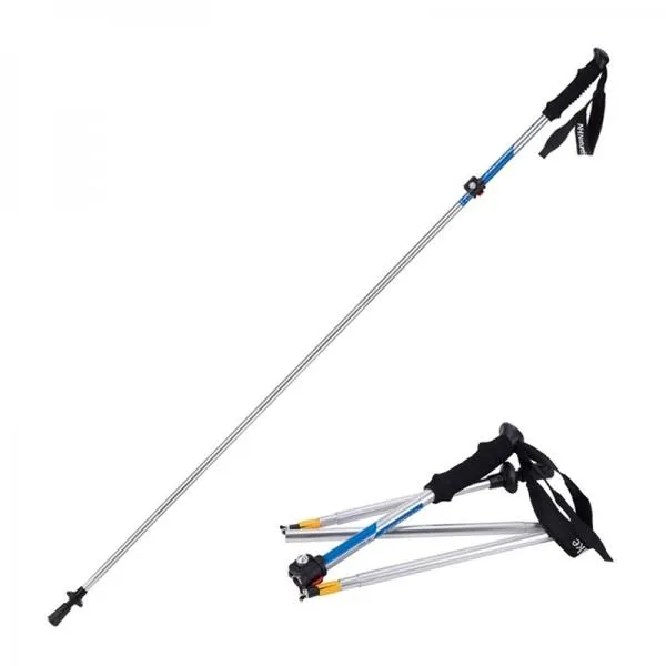 NatureHike Outdoor Folding Alpenstocks Trekking Pole Walking Stick Blue