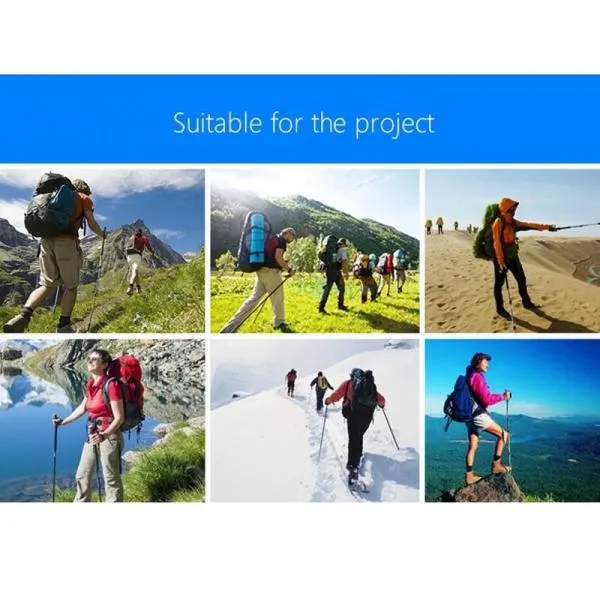 NatureHike Outdoor Folding Alpenstocks Trekking Pole Walking Stick Green