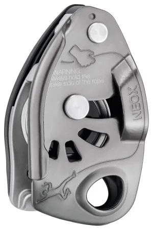 Neox - light gray, belay device with cam-assisted blocking