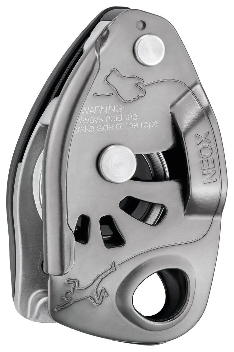 Neox - light gray, belay device with cam-assisted blocking