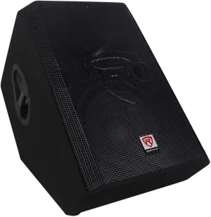 New Rockville RSM12P 12" 1000 Watt 2-Way Passive Stage Floor Monitor Speaker, black