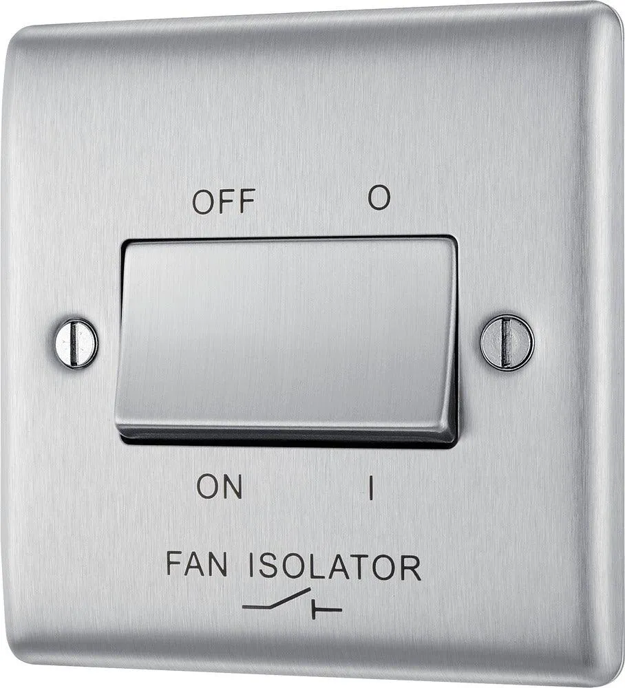 Nexus Metal Triple Pole Fan Isolator Switch, 10A