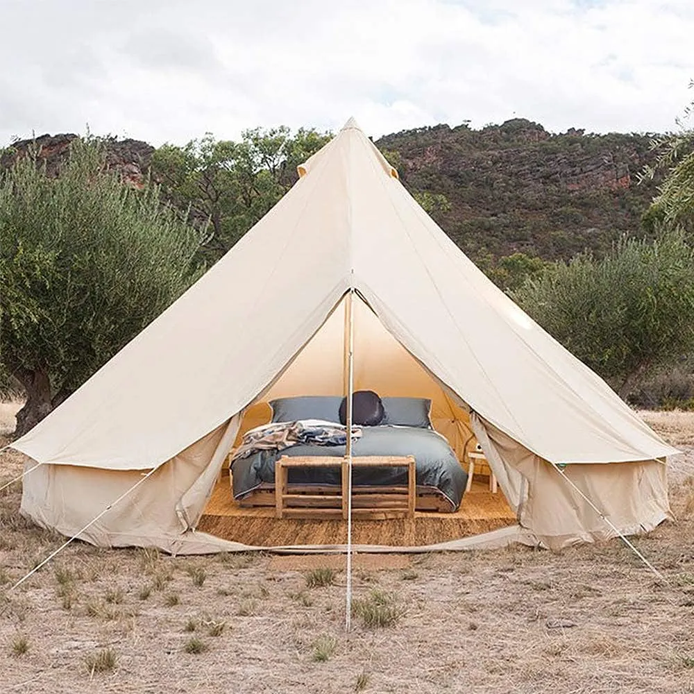 NIEH Yurt Tent Large Camping Tent 5-8 Persons Outdoor Indian Bell Tent Family Tents for Family Self-Driving Travel Hiking