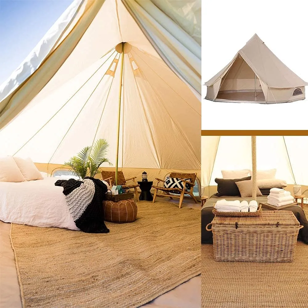 NIEH Yurt Tent Large Camping Tent 5-8 Persons Outdoor Indian Bell Tent Family Tents for Family Self-Driving Travel Hiking