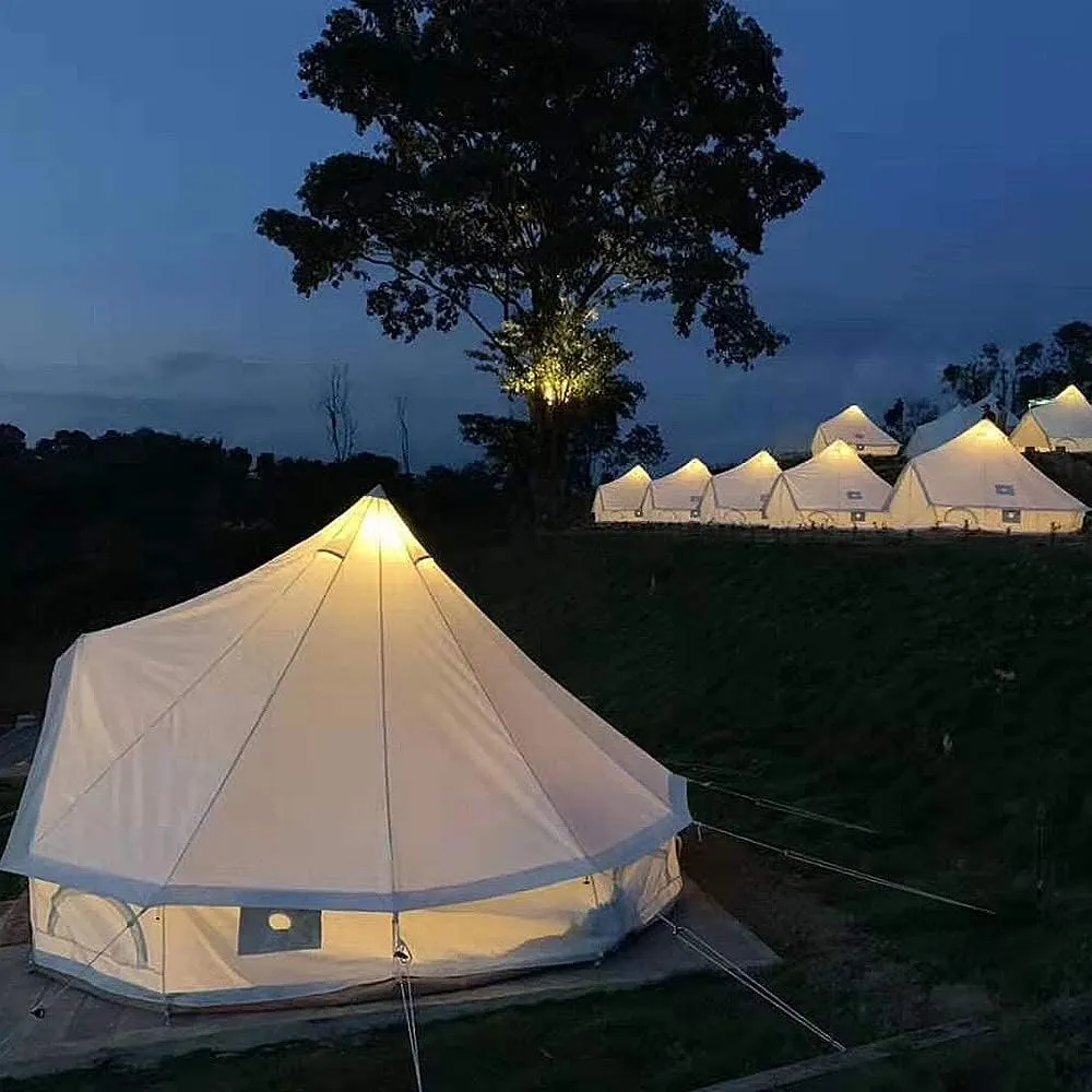 NIEH Yurt Tent Large Camping Tent 5-8 Persons Outdoor Indian Bell Tent Family Tents for Family Self-Driving Travel Hiking