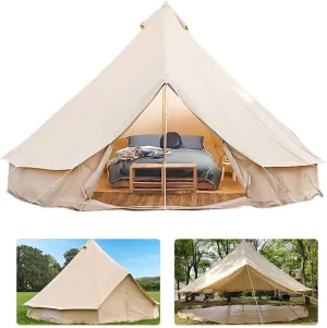 NIEH Yurt Tent Large Camping Tent 5-8 Persons Outdoor Indian Bell Tent Family Tents for Family Self-Driving Travel Hiking