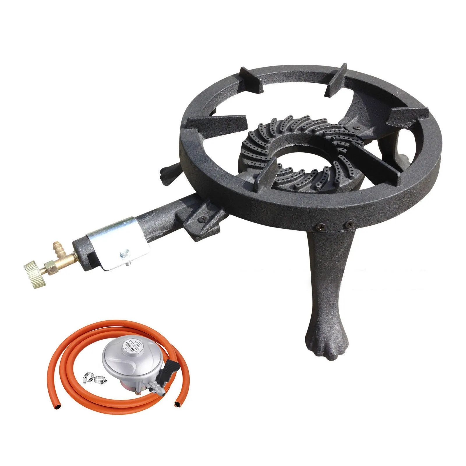 NJ GB-24 Powerful Gas Boiling Ring Cast Iron Burner Outdoor LPG Stove 8kW