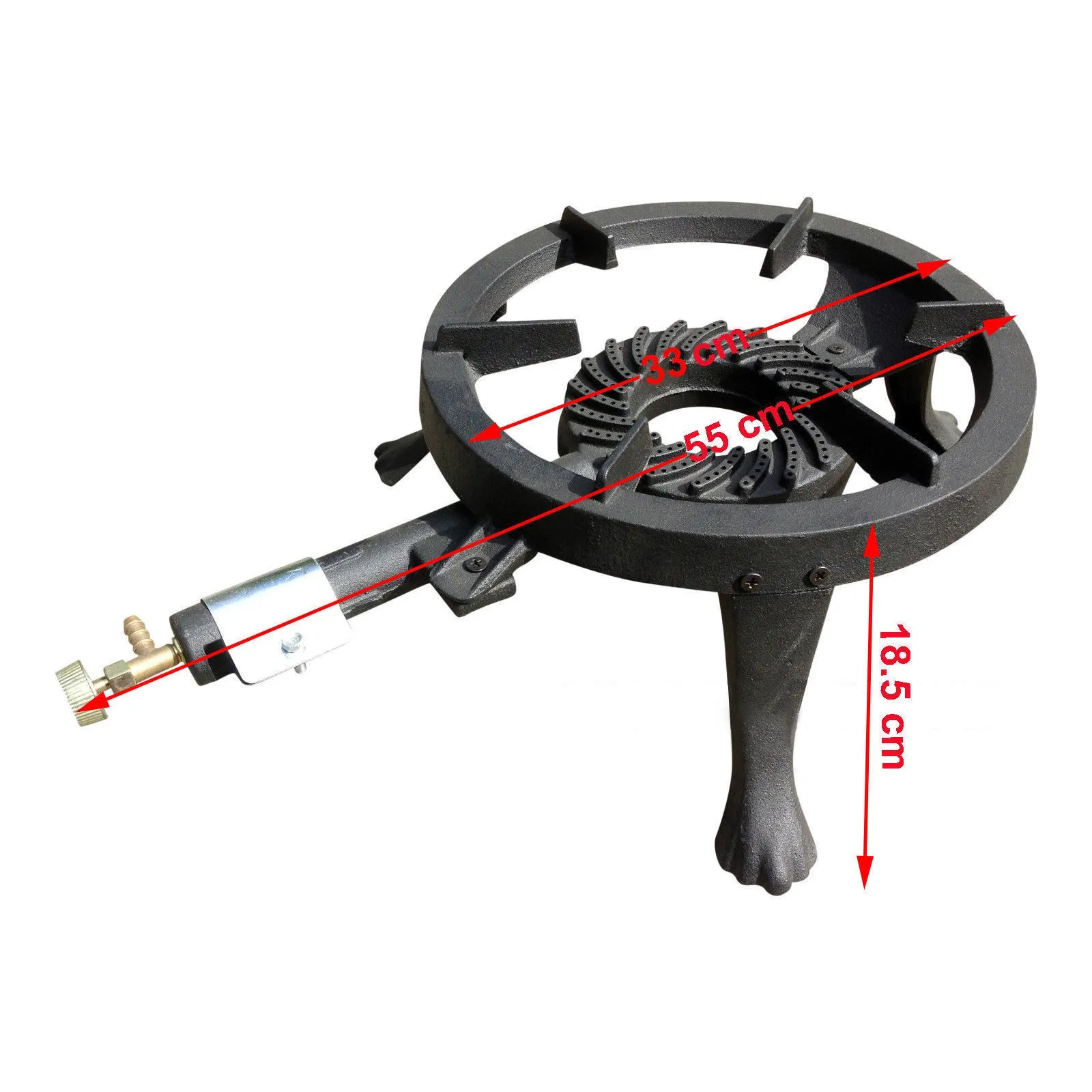 NJ GB-24 Powerful Gas Boiling Ring Cast Iron Burner Outdoor LPG Stove 8kW