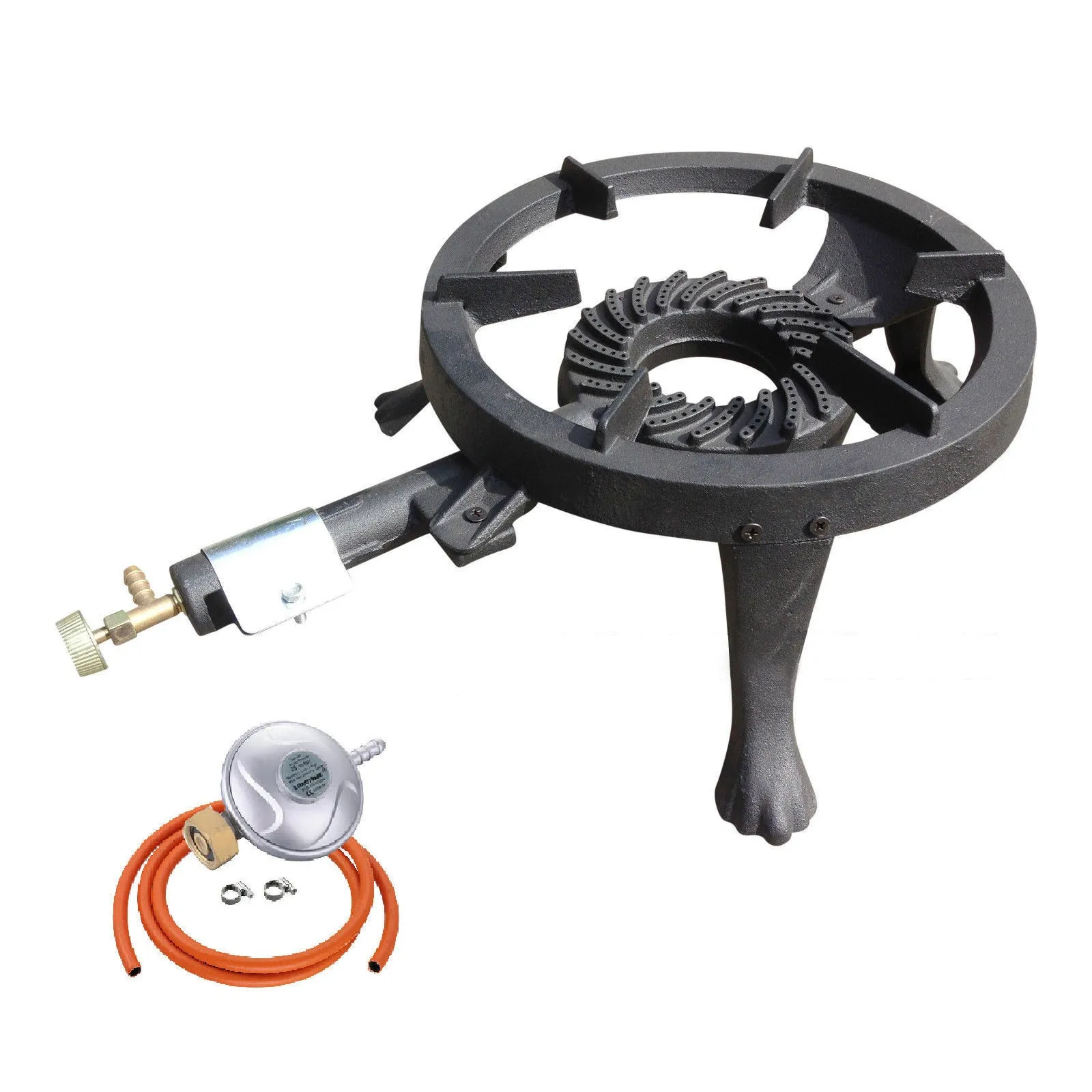 NJ GB-24 Powerful Gas Boiling Ring Cast Iron Burner Outdoor LPG Stove 8kW