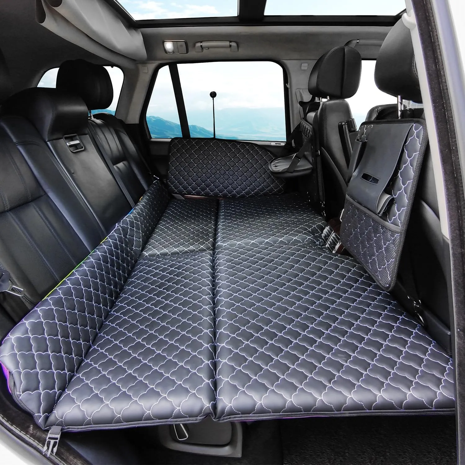 Non Inflatable Truck Bed Air Mattress for Large Truck, Car Travel Camping Back Seat Extender for F150/RAM 1500/Silverado/Ranger/GMC/Tundra/Tacoma