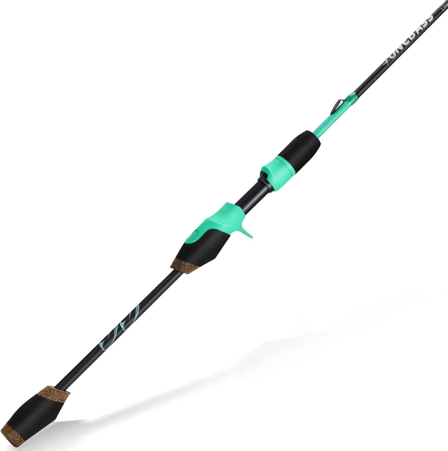 One Bass IM6 Graphite Spinning & Casting Rods, 2 Pc Sensitive Rod with Stainless Steel Guides, Comfortable EVA Handles