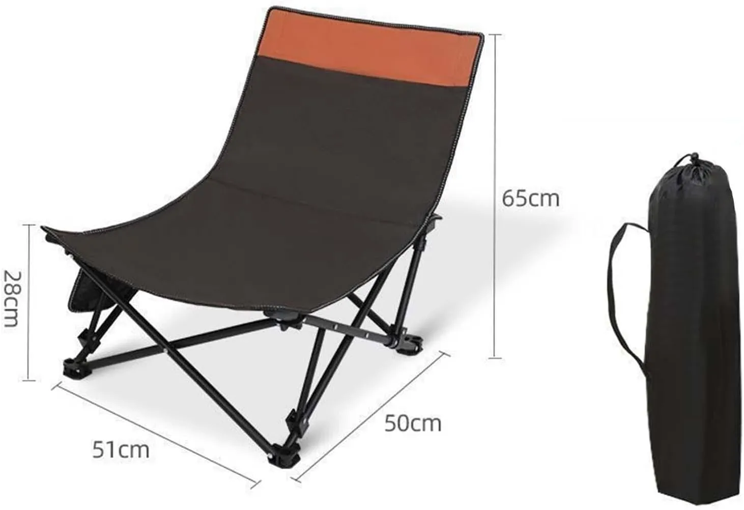Outdoor chair for camping Lounge Chair Portable Chaise Longue Heavy Duty Camp Chair Folding Chair for Park Travel Fishing Picnic Patio foldable outdoor seat for camping ergonomic camping chai