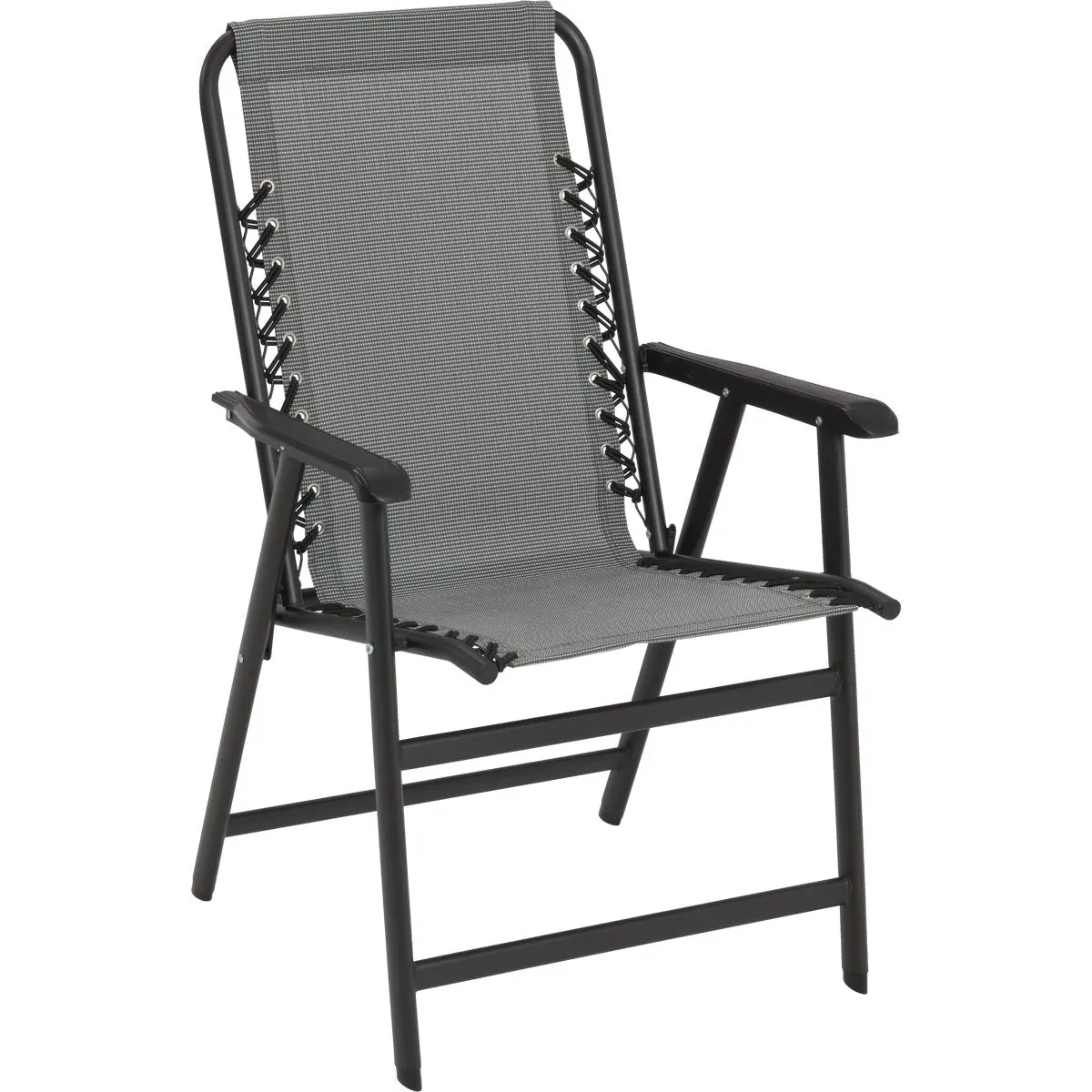 Outdoor Expressions Seville Gray Sling Folding Chair