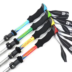 Outdoor Lightweight Outer Lock 5-section Folding Trekking Pole