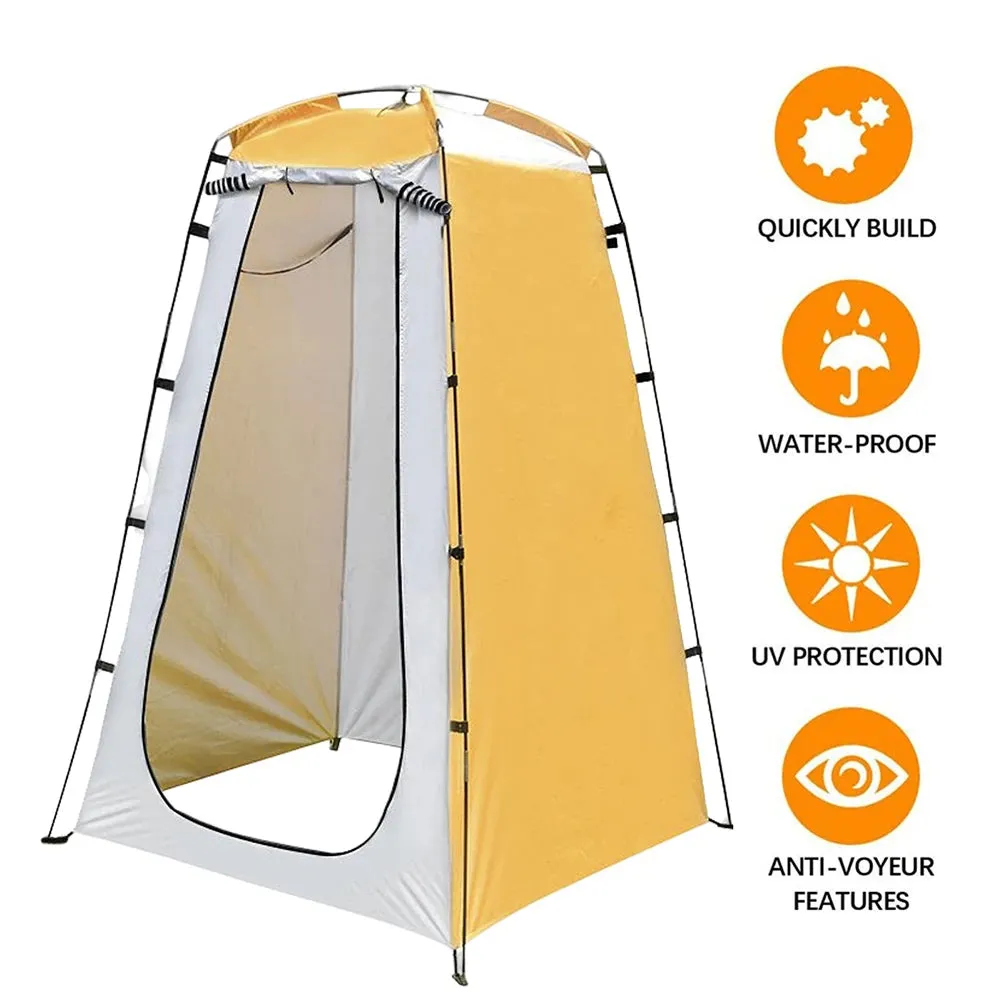 Outdoor Privacy Shower Tent - Waterproof Changing Room Shelter for Camping, Hiking, Mobile Toilet, Beach Privacy