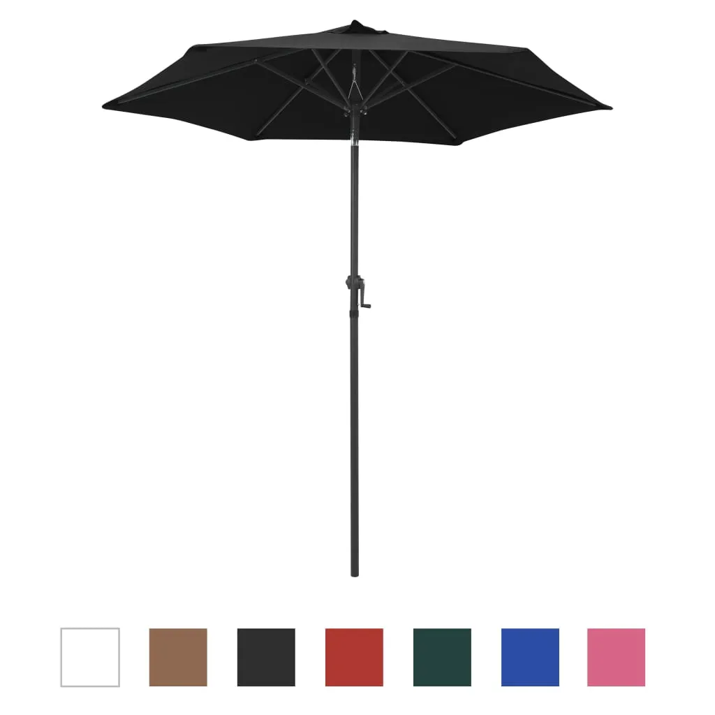 Outdoor Umbrella Parasol Tilting System Patio Sunshade Shelter Aluminum