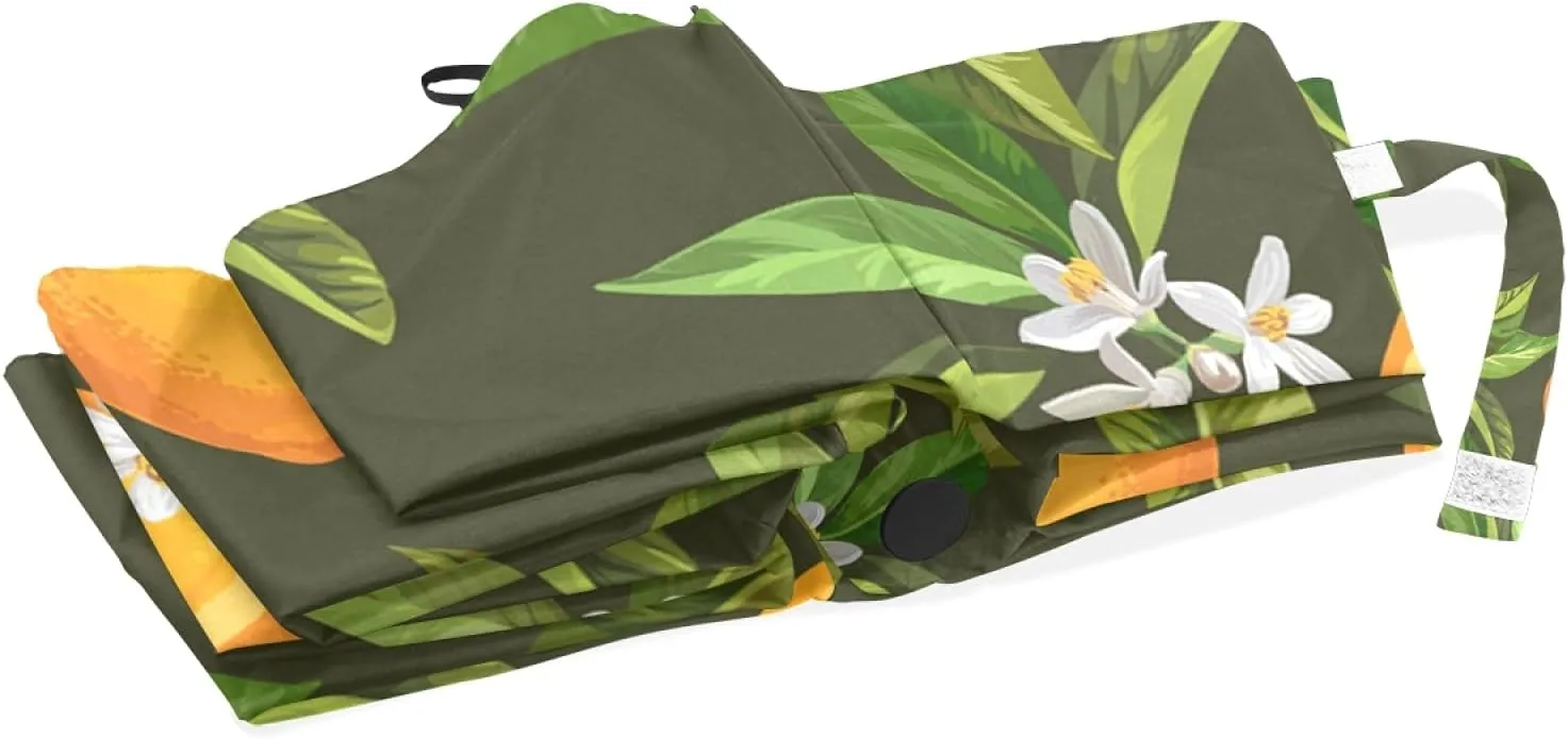 Oyihfvs Auto Open/Close Folding Umbrella, Strong Lightweight Travel Rain Umbrella, Portable Automatic Compact Sun Parasol with UV Protection