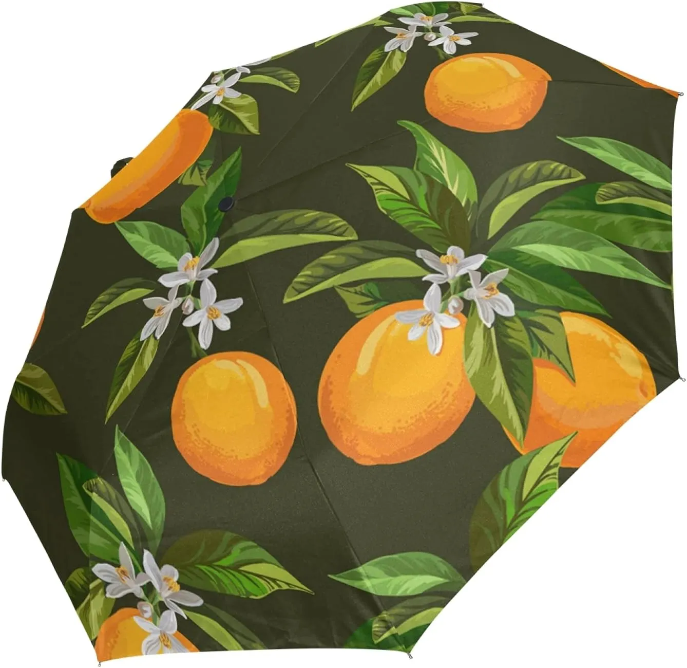 Oyihfvs Auto Open/Close Folding Umbrella, Strong Lightweight Travel Rain Umbrella, Portable Automatic Compact Sun Parasol with UV Protection