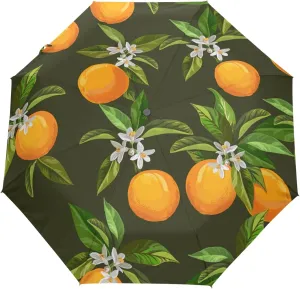 Oyihfvs Auto Open/Close Folding Umbrella, Strong Lightweight Travel Rain Umbrella, Portable Automatic Compact Sun Parasol with UV Protection