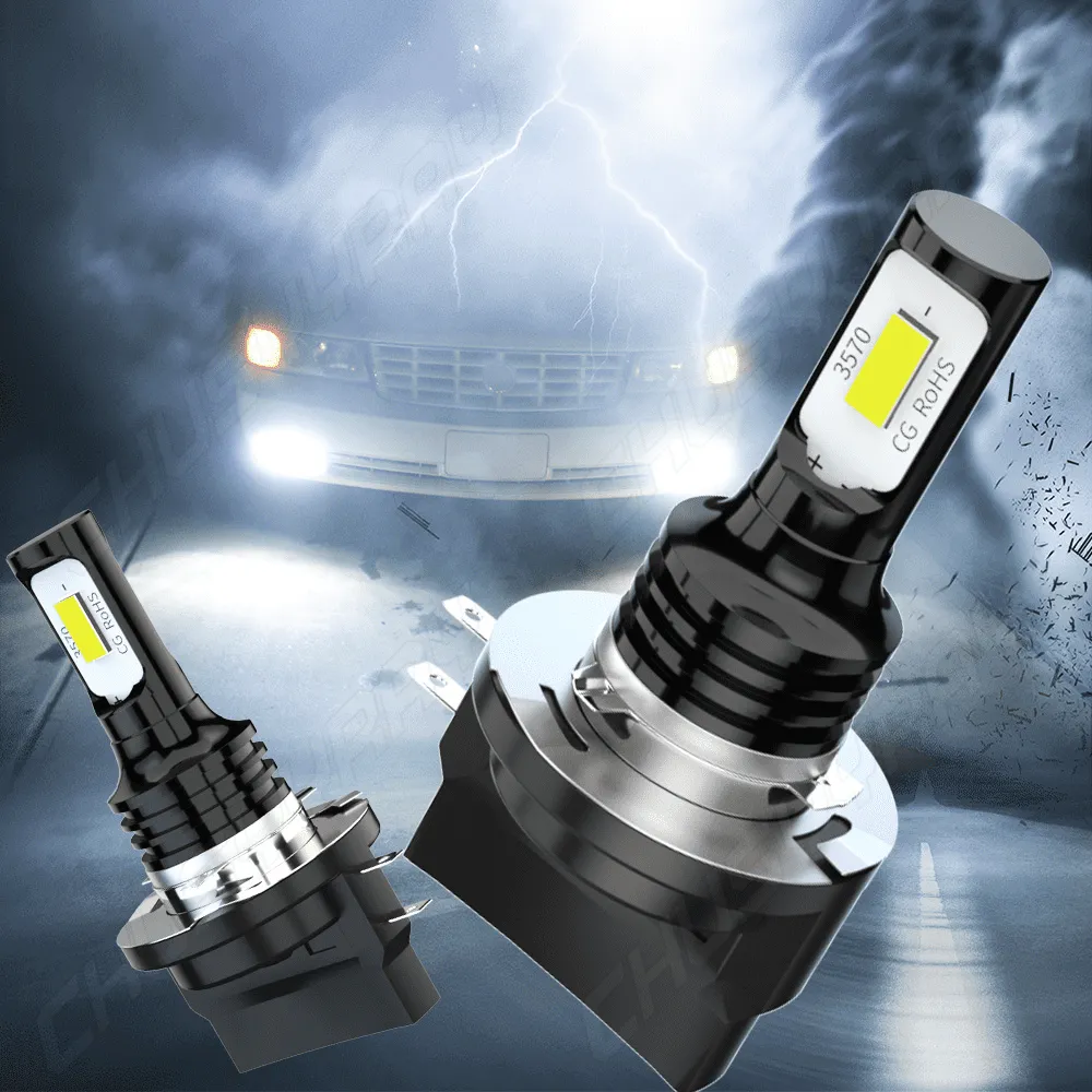 Pair H11B LED Headlight Kits 110W Bright Light Bulbs 6000K Driving DRL Lamp Waterproof for Car