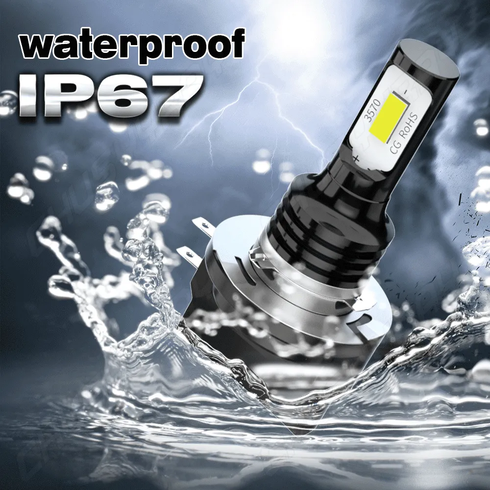 Pair H11B LED Headlight Kits 110W Bright Light Bulbs 6000K Driving DRL Lamp Waterproof for Car