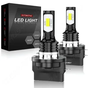 Pair H11B LED Headlight Kits 110W Bright Light Bulbs 6000K Driving DRL Lamp Waterproof for Car