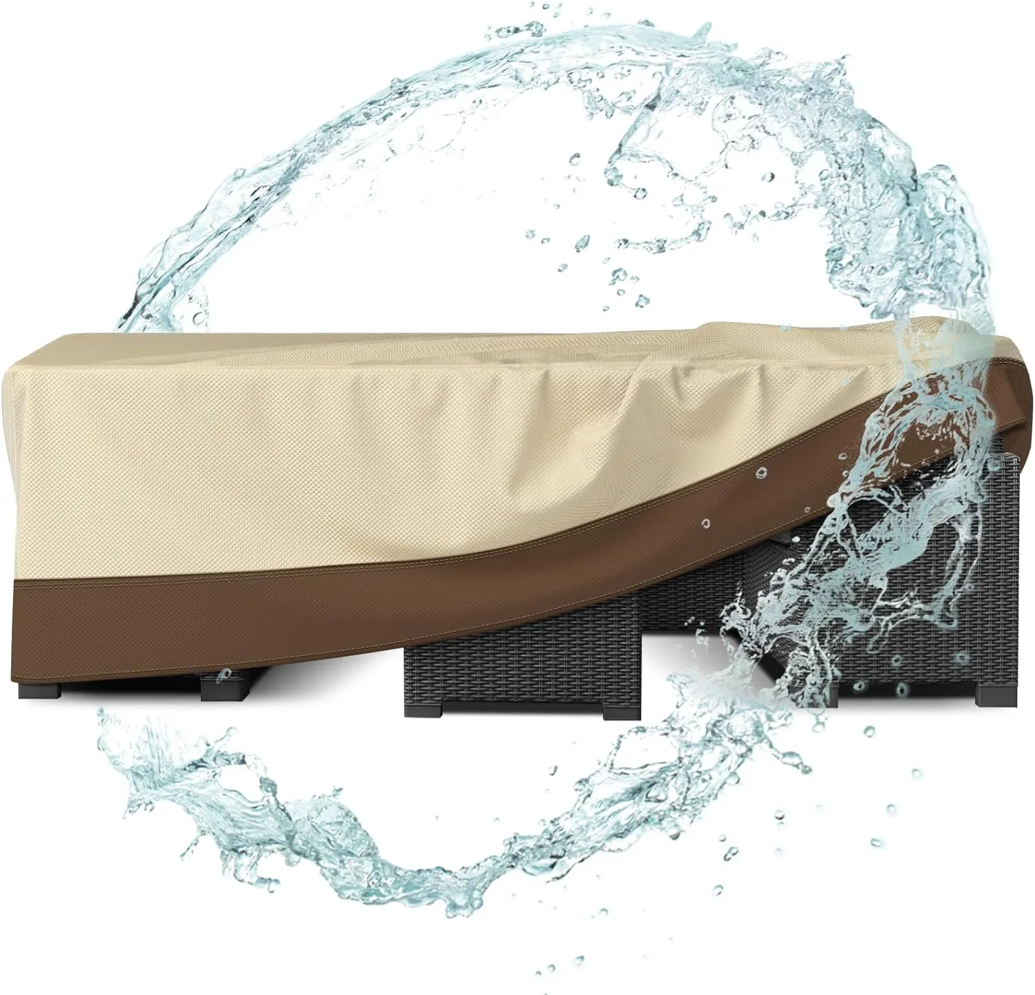 Patio Furniture Covers Waterproof for Table and Chairs, Rectangular Outdoor Furniture Set Cover, Anti-Fade, Tear/Water Resistant Patio Furniture Set Covers, 90"L x 64"W x 28"H