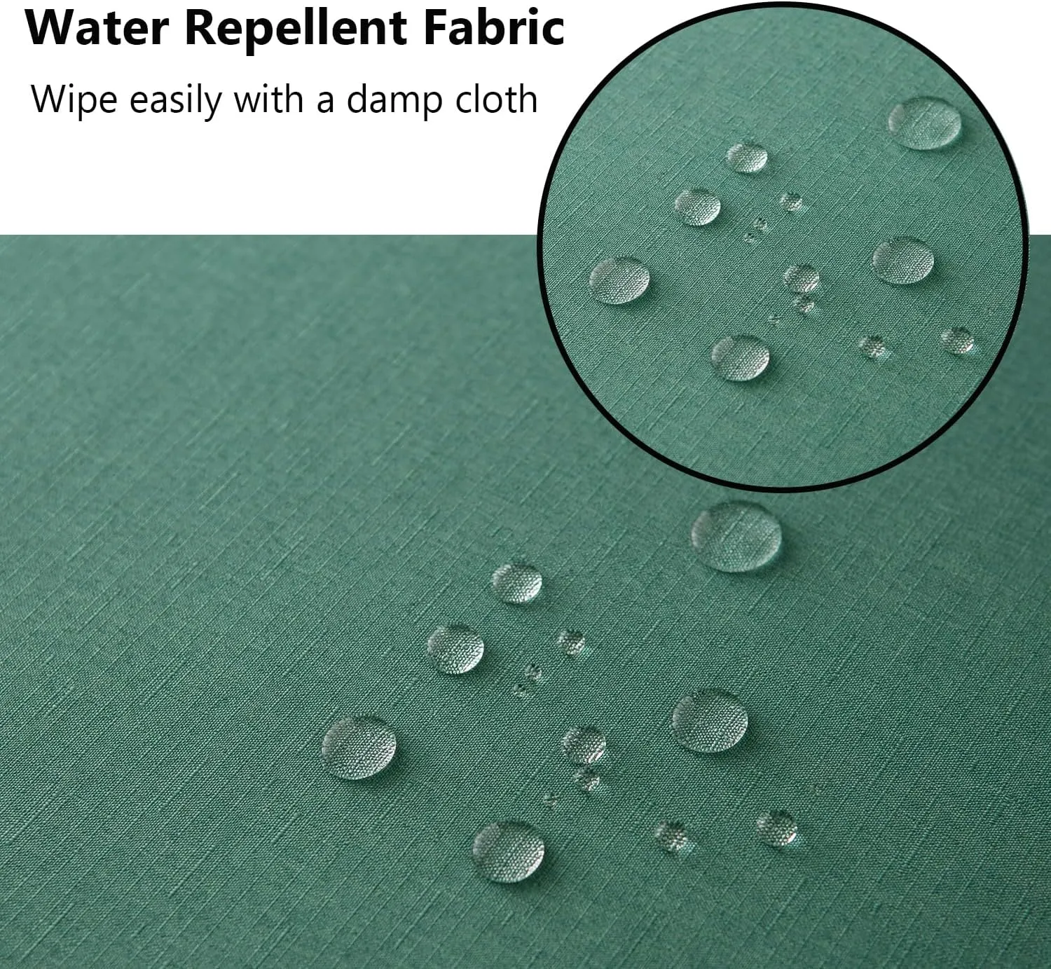 Patio Seat Cushion Covers,Washable Slip Covers Replacement,Waterproof Outdoor Furniture Chair Cushion Pillow Seat Cover for Couch,Garden,Sofa,Green,24"×24"×4"(2 Covers Only)
